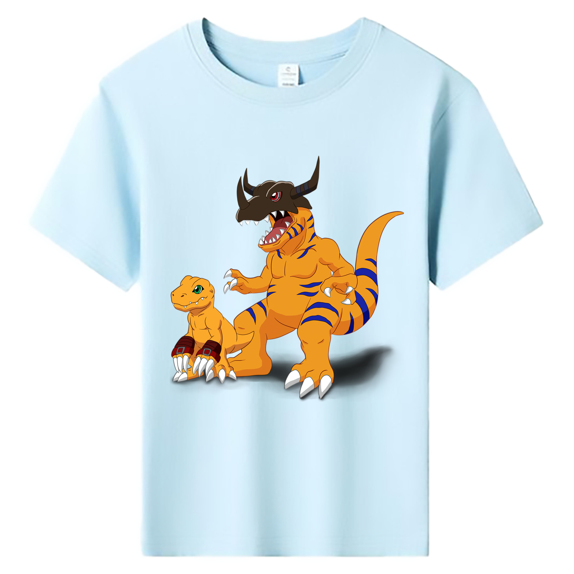 （画像用） Digimon デジタルモンスター/デジモン 綿100％キッズTシャツ（フロントプリント）